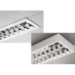 FRDP ceiling light with louvre